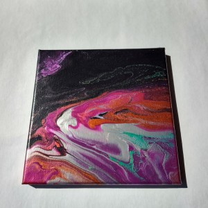8x8 Metallic Paint Pour