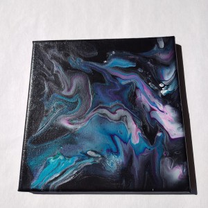 Acrylic Metallic  paint pour 8x8
