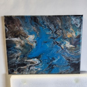 Landscape Series Metallic Paint Pour 8x10